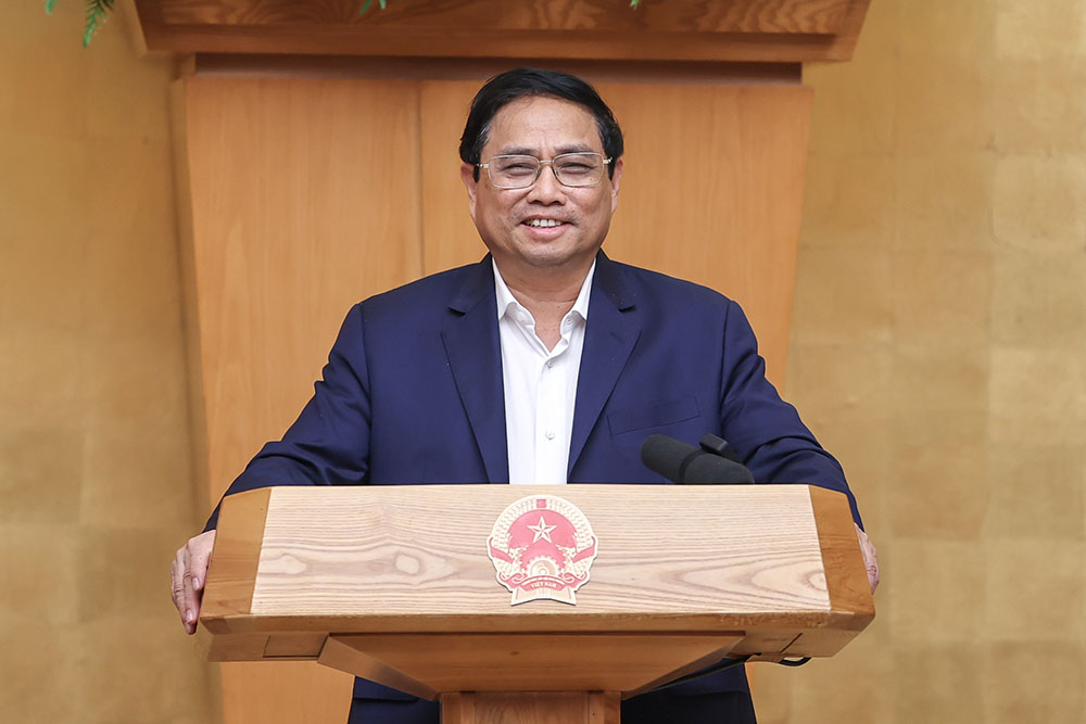Thủ tướng Phạm Minh Chính chủ trì phiên họp Chính phủ thường kỳ tháng 2/2023 (Ảnh: VGP)