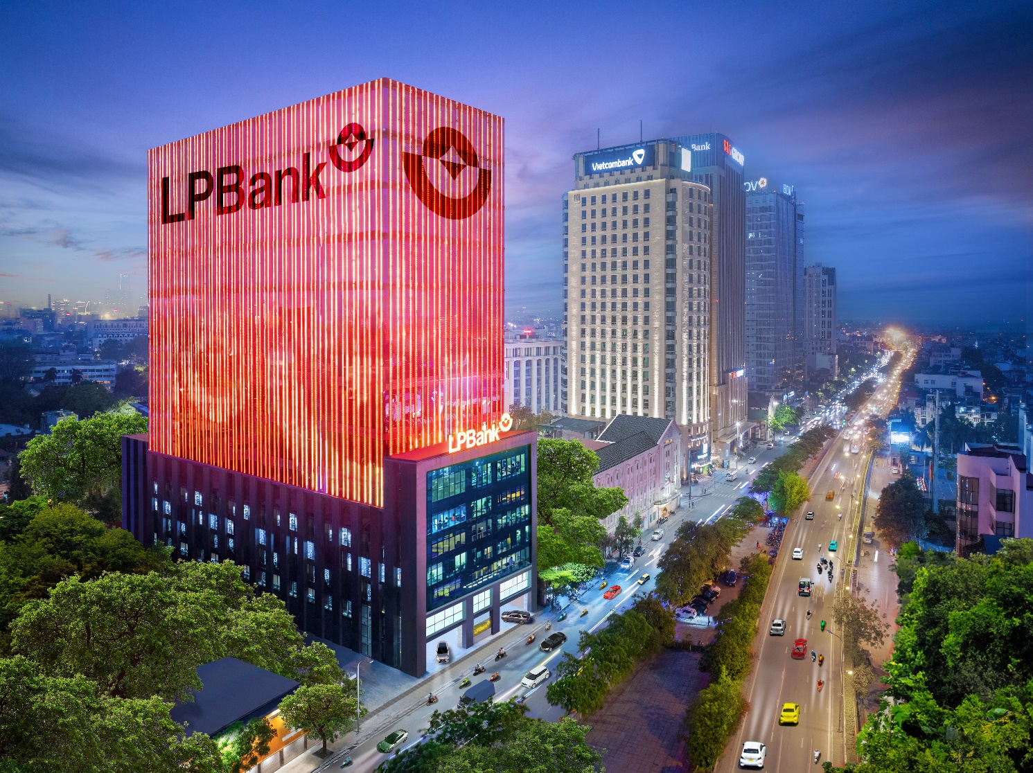Trụ sở ngân hàng TMCP Lộc Phát Việt Nam (LPBank) tại số 210 đường Trần Quang Khải, Hoàn Kiếm, Hà Nội