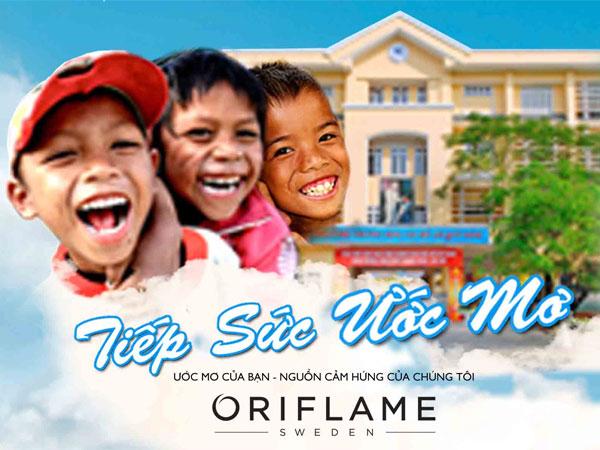 Oriflame khởi động chương trình gây quỹ “Tiếp sức ước mơ”