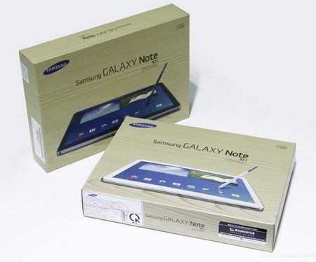 Hộp đựng của Galaxy Note 10.1 phiên bản 2014
