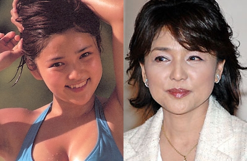 Diễn viên Nhật Aki Mizusawa thời trẻ và hiện tại.