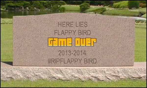 Dân mạng lập 'bia mộ' tưởng nhớ Flappy Bird