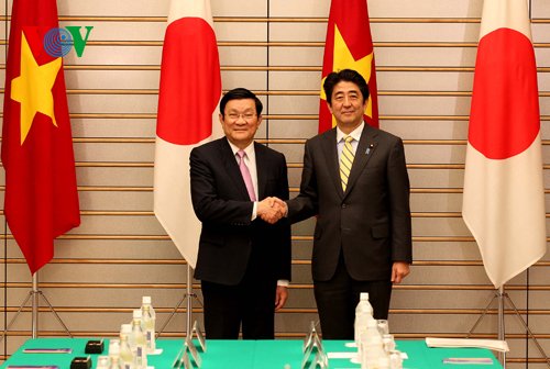 Chủ tịch nước Trương Tấn Sang và Thủ tướng Shinzo Abe
