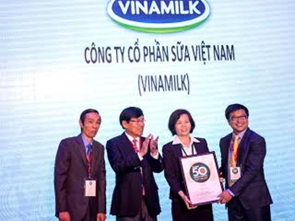 Vinamilk vào Top 50 công ty niêm yết tốt nhất Việt Nam