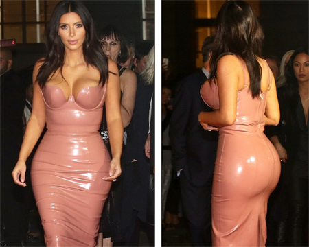 Kim Kardashian mặc váy bó sát khoe đường cong bốc lửa