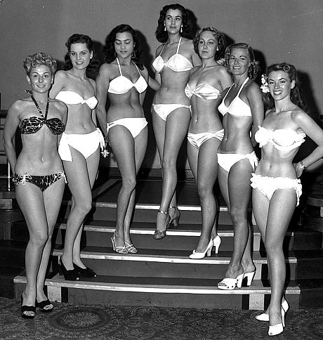 Image result for 1951 miss world contestants in bikinis