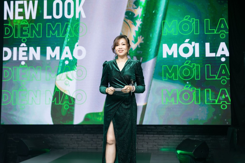 Bà Venus Teoh Kim Wei, Phó tổng giám đốc phụ trách Marketing của SABECO phát biểu tại sự kiện