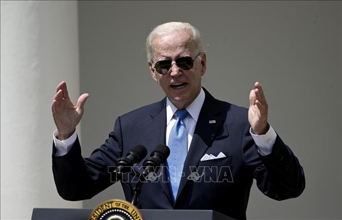 Tổng thống Mỹ Joe Biden phát biểu tại Nhà Trắng, Washington, DC ngày 27/7/2022. Ảnh: AFP/TTXVN