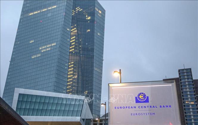 Trụ sở ngân hàng Trung ương châu Âu (ECB) tại Frankfurt am Main, Đức. Ảnh: AFP/TTXVN