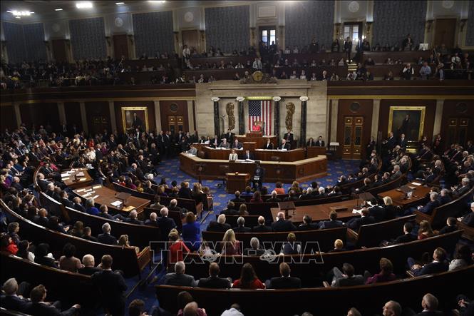Toàn cảnh phiên họp Quốc hội Mỹ tại Washington, DC. Ảnh tư liệu: AFP/TTXVN