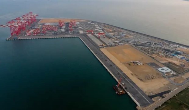 Cảng Haifa của Israel. Ảnh: AP
