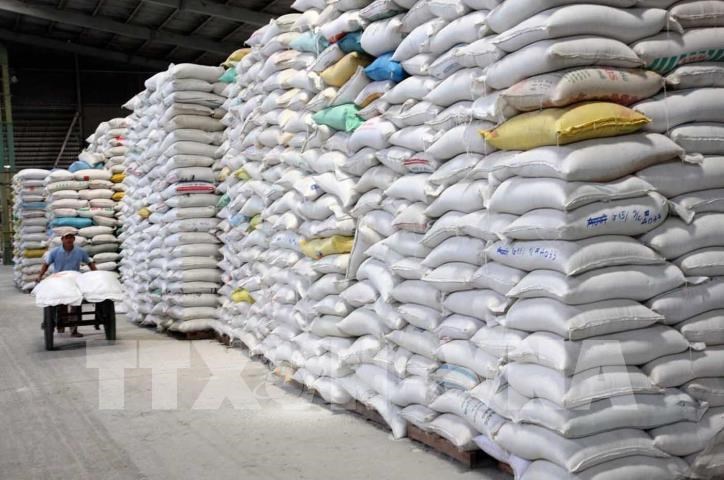 Chính phủ quyết định xuất cấp gạo từ nguồn dự trữ quốc gia để hỗ trợ nhân dân trong dịp Tết Nguyên đán Quý Mão 2023.Ảnh minh họa: TTVXVN