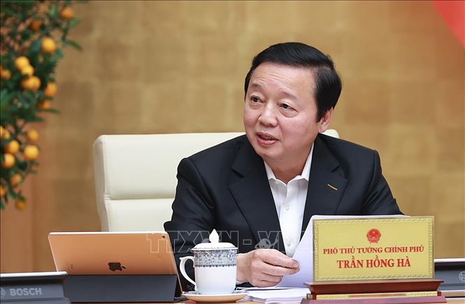 Phó thủ tướng Trần Hồng Hà phát biểu. Ảnh: Dương Giang/TTXVN