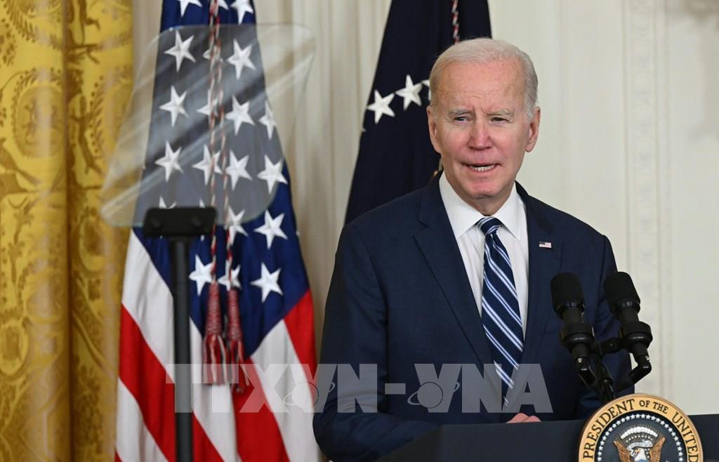 Tổng thống Mỹ Joe Biden phát biểu tại Nhà Trắng ngày 27/2/2023. Ảnh: AFP/ TTXVN