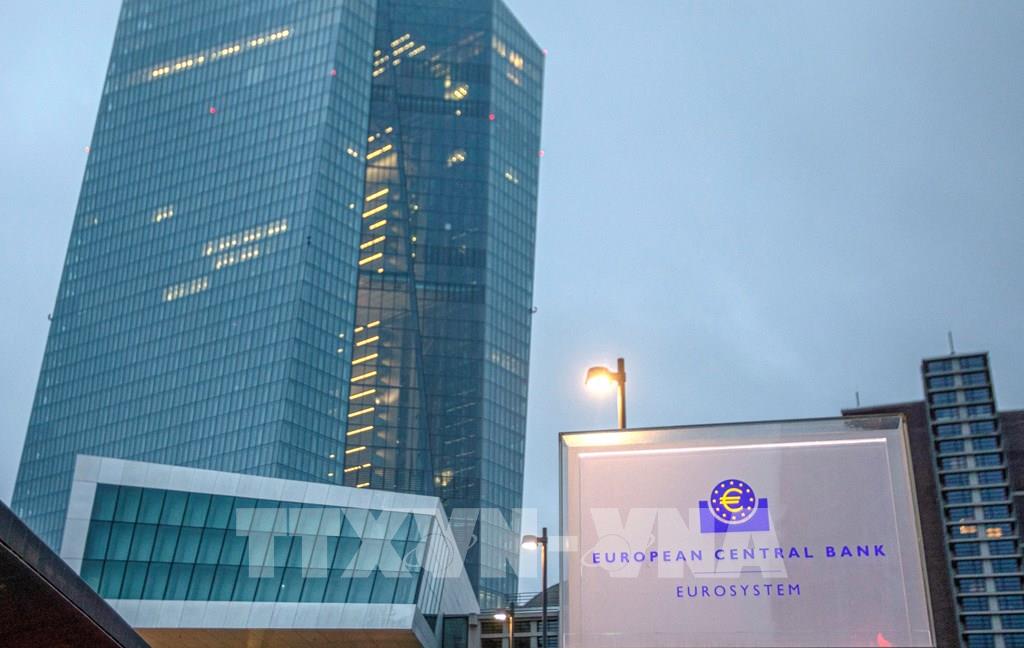 Trụ sở ngân hàng Trung ương châu Âu tại Frankfurt am Main, Đức. Ảnh: AFP/TTXVN