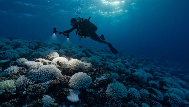 Đại dương ấm lên có thể tẩy trắng san hô. Ảnh: CNN
