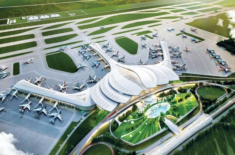 5.10 là gói thầu lớn nhất trong giai đoạn I của Dự án sân bay quốc tế Long Thành. Ảnh: Bộ Giao thông vận tải