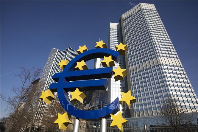 Trụ sở ngân hàng Trung ương châu Âu (ECB) ở Frankfurt, Đức. Ảnh: AFP/TTXVN