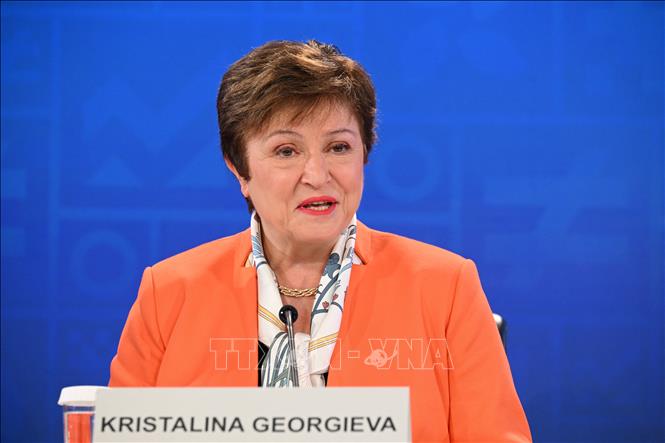 Tổng giám đốc Quỹ Tiền tệ quốc tế (IMF) Kristalina Georgieva. Ảnh: AFP/TTXVN
