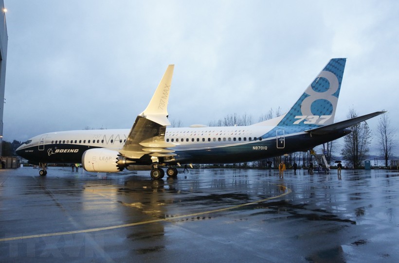 Máy bay 737 MAX của hãng Boeing tại nhà máy ở Renton, Washington, Mỹ. (Ảnh: AFP/TTXVN)