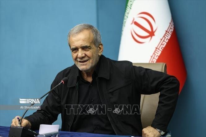 Tổng thống Iran Masoud Pezeshkian. Ảnh: IRNA/TTXVN