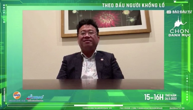 Chủ tịch KBC Đặng Thành Tâm chia sẻ tại talkshow Chọn danh mục (Ảnh chụp màn hình)