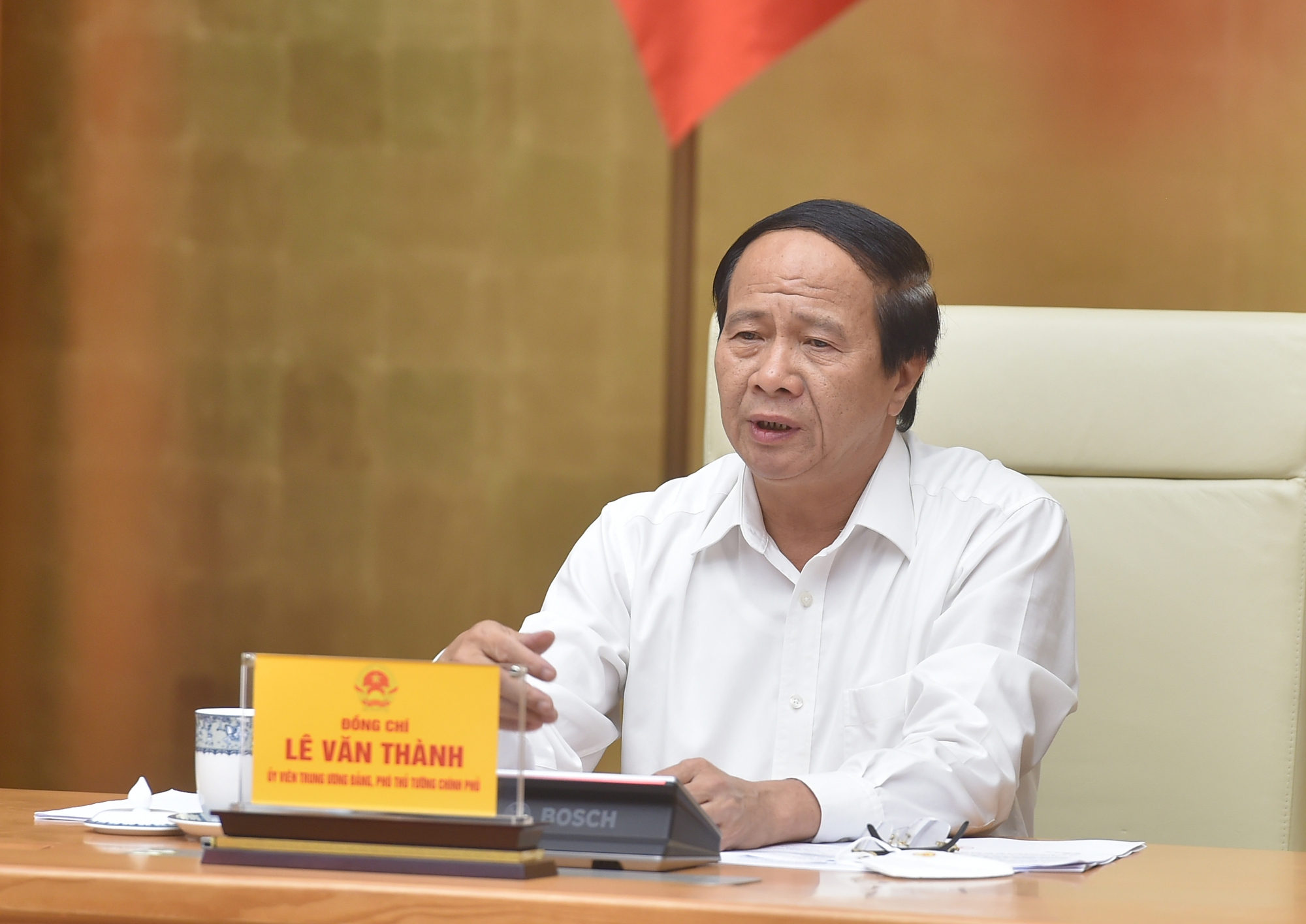 Phó thủ tướng Lê Văn Thành, Chủ tịch Hội đồng thẩm định Quy hoạch tổng thể quốc gia. (Ảnh: VGP)
