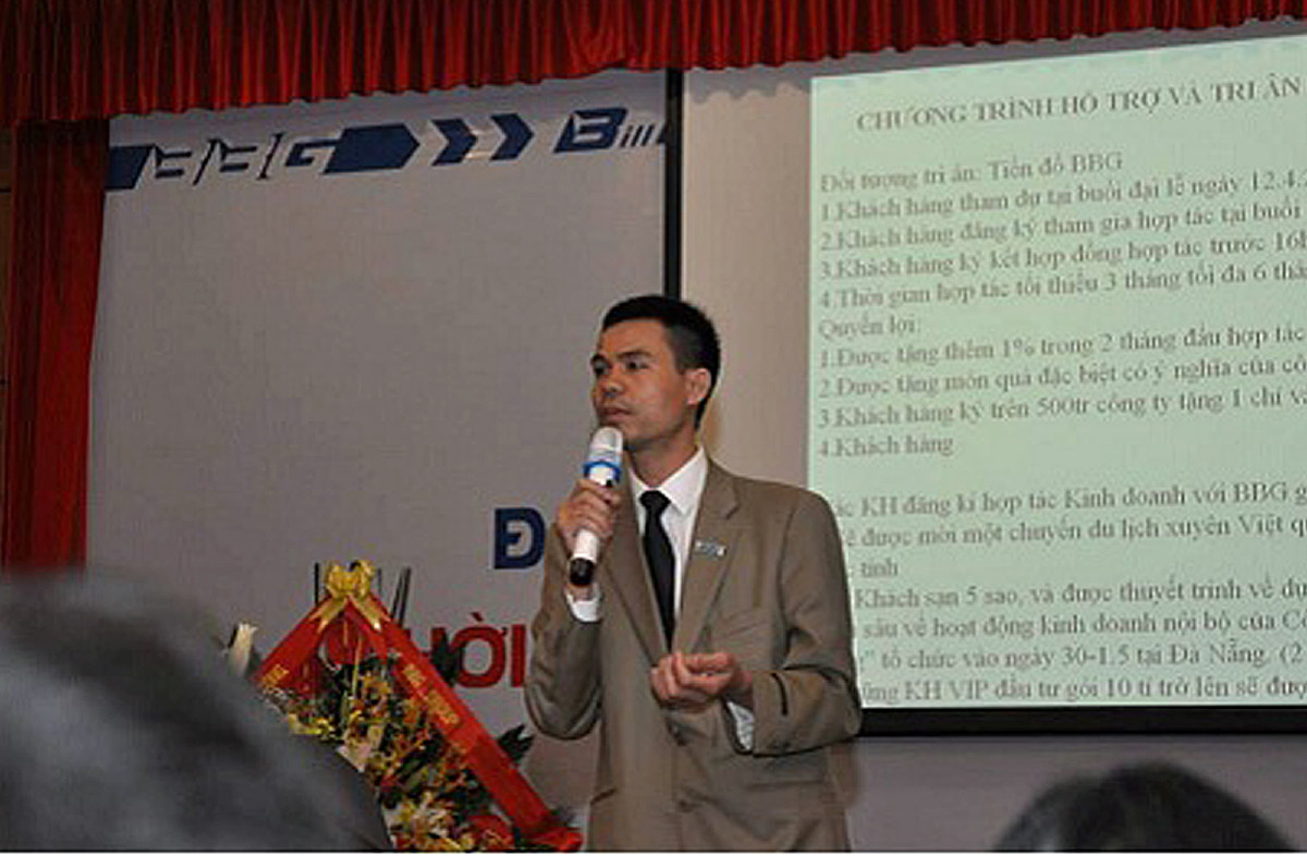 Lê Minh Quang - Tổng Giám đốc Tập đoàn tài chính BBG. Ảnh: T.L