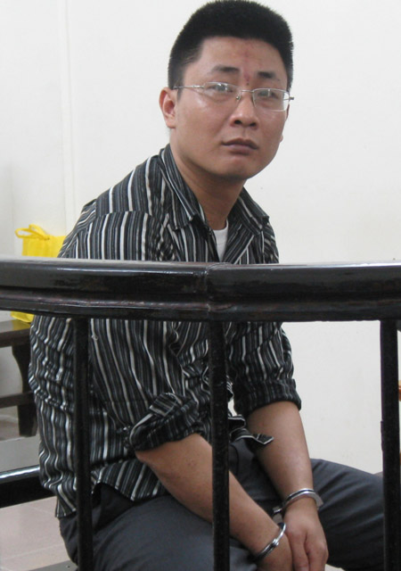 Hà Anh Tuấn tại phiên tòa ngày 5/6/2015.