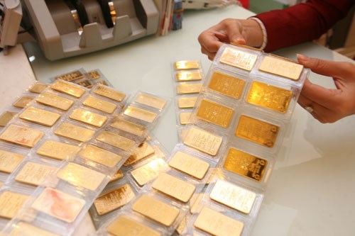Giá vàng trong nước và thế giới hiện chênh lệch khoảng 2,7 triệu đồng/lượng. Ảnh minh hoạ. Nguồn: Internet