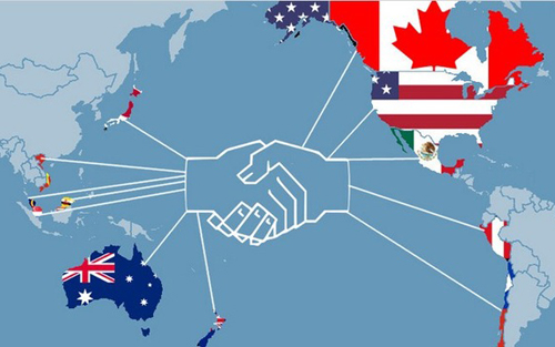 12 quốc gia thành viên tham gia Hiệp định TPP. Nguồn ảnh: wikipedia