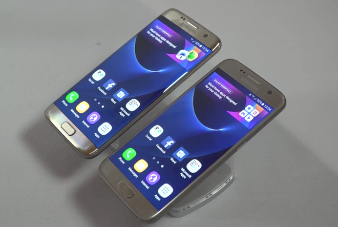2 smartphone Samsung Glaxy S7 và S7 Edge