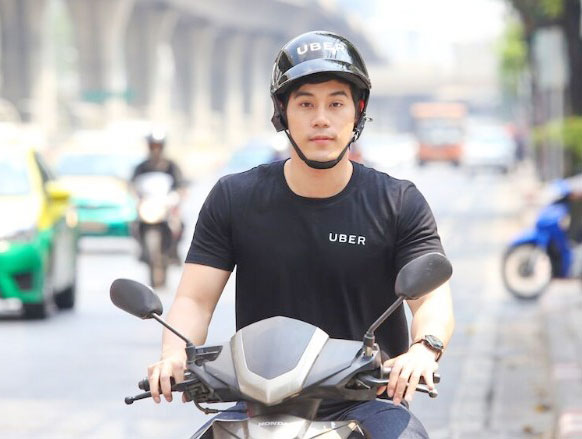 Thái Lan là thị trường đầu tiên tại Đông Nam Á được Uber thí điểm dịch vụ moto. Ảnh: Internet.