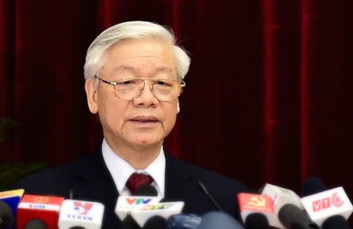 Tổng Bí thư Nguyễn Phú Trọng phát biểu khai mạc Hội nghị lần thứ 2 Ban Chấp hành Trung ương Đảng khóa XII