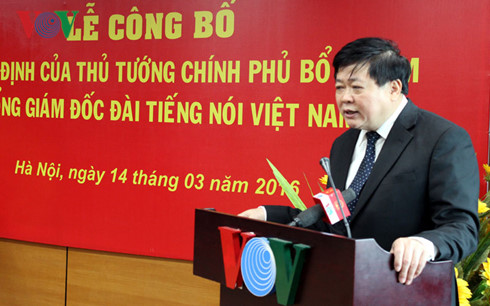 Tổng Giám đốc Nguyễn Thế Kỷ phát biểu nhận nhiệm vụ mới