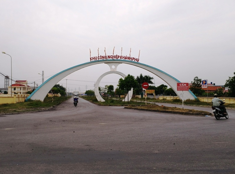 Khu công nghiệp Khánh Phú nơi nhà máy Đạm Ninh Bình đóng và hoạt động từ năm 2012.