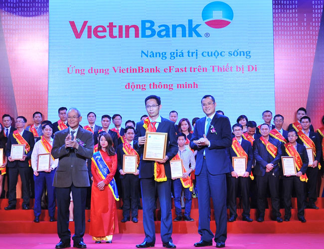 VietinBank eFAST Mobile App được tôn vinh Danh hiệu Sao Khuê năm 2016 
