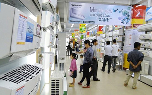 70% các dòng điều hòa nhiệt độ tích hợp công nghệ inverter được bày bán tại các siêu thị điện máy.