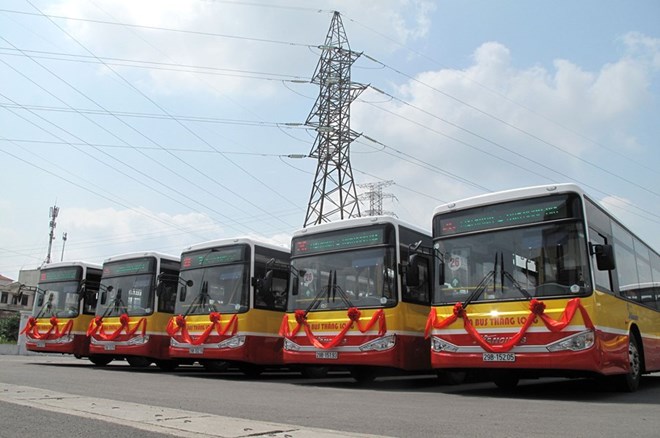Tuyến buýt số 26 của Transerco đã được thay thế toàn bộ phương tiện mới, hiện đại. Ảnh: Transerco cung cấp