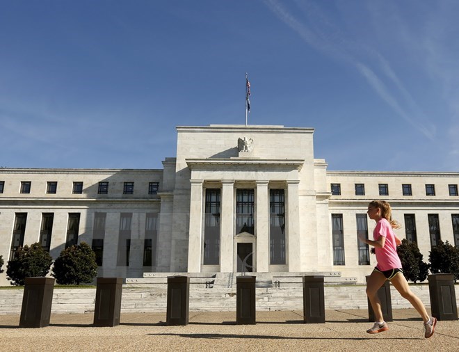 Quang cảnh bên ngoài trụ sở Fed ở Washington, DC, Mỹ. Nguồn: Reuter/TTXVN