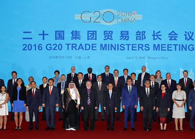 Các đại biểu tham dự Hội nghị Bộ trưởng Thương mại G20. Nguồn: TTXVN/Đại sứ quán Trung Quốc tại Việt Nam