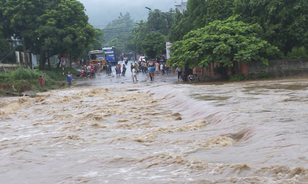 mưa lũ đã làm thiệt hại nặng nề cho tỉnh Lào Cai