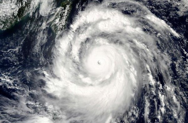 Ảnh chụp vệ tinh siêu bão Meranti. Nguồn: Getty
