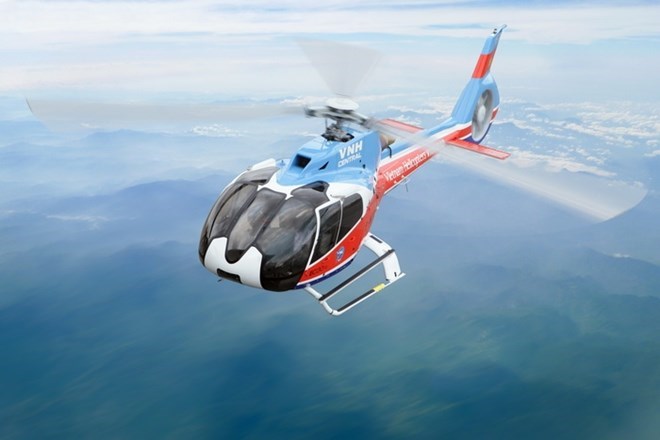 Máy bay trực thăng EC130 T2. Ảnh: Tổng công ty trực thăng Việt Nam