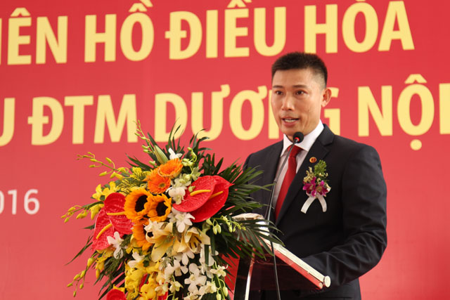Ông Trần Văn Nghĩa, TGĐ Nam Cường phát biểu tại sự kiện