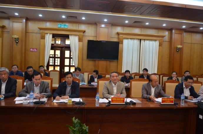 Bộ trưởng Trương Quang Nghĩa và đoàn công tác Bộ GTVT làm việc với lãnh đạo tỉnh Bắc Giang