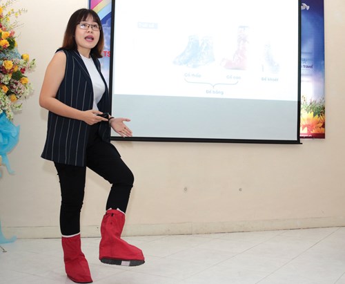 Kim Thảo giới thiệu về Giày bảo vệ Xandra
