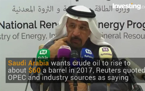 60 USD/thùng là mức giá mà Saudi Arabia và một số quốc gia thành viên OPEC cho rằng đủ để kích thích đầu tư sang các lĩnh vực mới