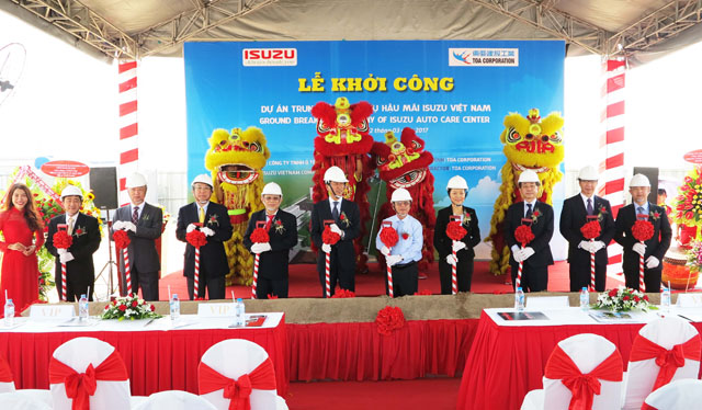 Lễ khởi công Trung tâm dịch vụ hậu mãi Isuzu Việt Nam tại Khu công nghiệp Tân Phú Trung