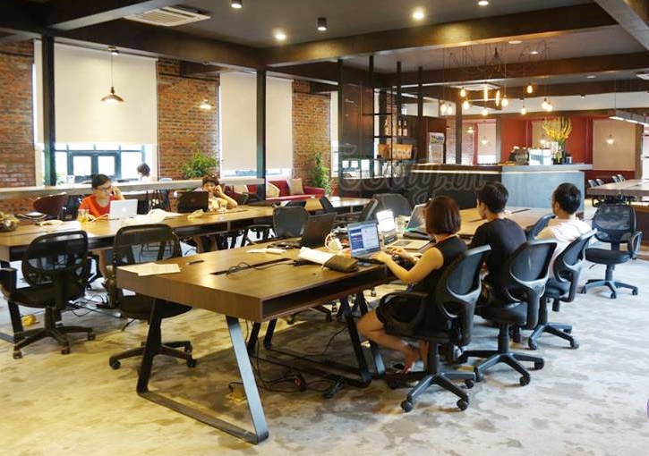 Không gian làm việc chung được nhiều startup tìm đến. Ảnh Internet